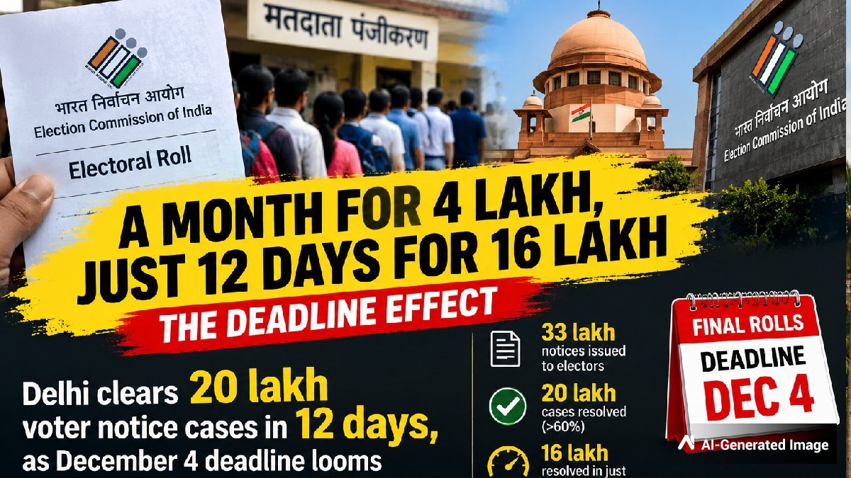 30 Days, 4 Lakh Cases; Next 12 Days, 16 Lakh: Did Delhi’s Voter List ...