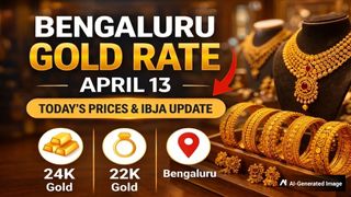 Bangalore Gold Rate Today April 13: Jewellery Shops Brace for Pre-Akshaya Tritiya Rush as Gold Prices Fall
