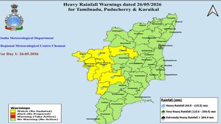Tamil Nadu Weather Update: Yellow Alert Issued For 7 Districts; Heavy Rain, Thunderstorms Likely