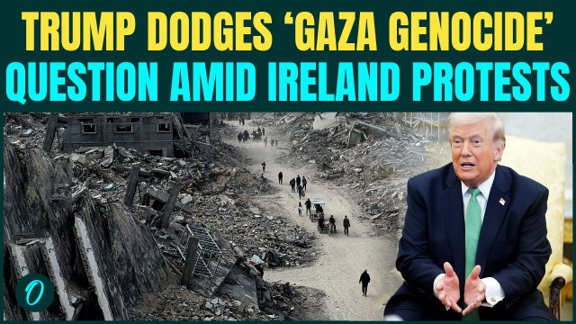Trump Asked on Point Blank: ???U.S Committing Genocide in Gaza??? in Ireland; U.S Prez Dodges on Cam