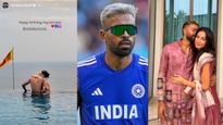 ಸ್ವಿಮ್ಮಿಂಗ್‌ ಪೂಲ್‌ನಲ್ಲಿ ಹಾರ್ದಿಕ್‌ ಪಾಂಡ್ಯ ಜೊತೆ ಮಹಿಕಾ ಶರ್ಮಾ ರೊಮ್ಯಾನ್ಸ್‌, ವಿಶೇಷ ಬರಹದ ಪೋಸ್ಟರ್ ವೈರಲ್‌