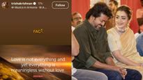 Trisha Krishnan: ಪ್ರೀತಿ ಇಲ್ಲದ ಜೀವನ ಅರ್ಥಹೀನ: ನಟ ದಳಪತಿ ವಿಜಯ್ ಡಿವೋರ್ಸ್ ಕೇಸ್ ನಡುವೆ ನಟಿ ತ್ರಿಶಾ ಪೋಸ್ಟ್ ವೈರಲ್