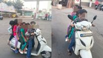 Viral Photos: ಬೆಂಗಳೂರಿನಲ್ಲಿ ಒಂದೇ ಸ್ಕೂಟರ್‌ನಲ್ಲಿ 6 ಅಪ್ರಾಪ್ತ ಮಕ್ಕಳ ಸವಾರಿ, ಪೋಷಕರನ್ನು ಜೈಲಿಗೆ ಹಾಕಲು ನೆಟ್ಟಿಗರ ಆಗ್ರಹ