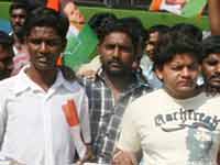 Shimoga youth congress protests against power tariff hike Shimoga youth congress protests against power tariff hike
