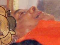 Sai Baba kept in a freezer box Sai Baba kept in a freezer box