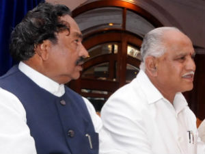KS Eshwarappa and BS Yeddyurappa KS Eshwarappa and BS Yeddyurappa