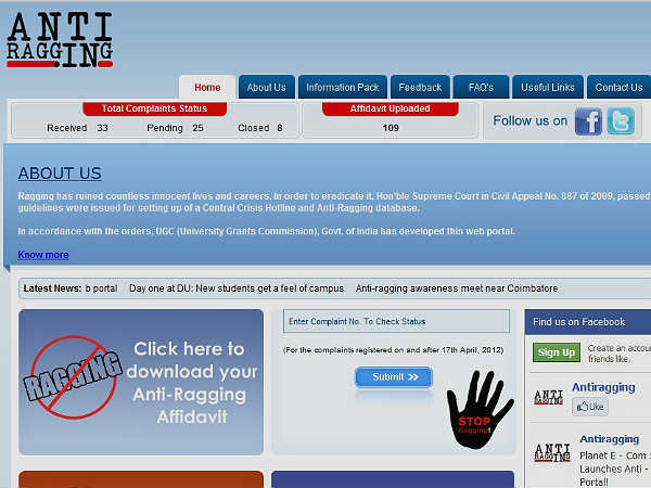 new-delhi-anti-ragging-portal-launched-hrd-ministry new-delhi-anti-ragging-portal-launched-hrd-ministry