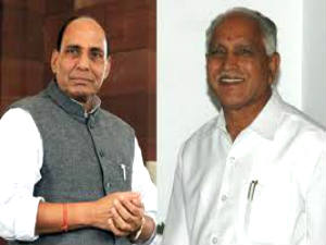 Yeddyurappa is mass leader in Karnataka, BJP President Rajnath Singh Yeddyurappa is mass leader in Karnataka, BJP President Rajnath Singh