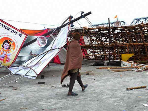 ಭಕ್ತರಿಗೆ ಭೀತಿ ಮೂಡಿಸಿದ ಮಳೆ