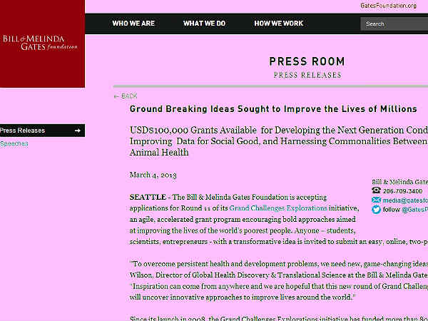 Grandchallenges call for Gates Foundation Next Gen Condom idea Grandchallenges call for Gates Foundation Next Gen Condom idea
