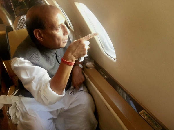 ರಾಜನಾಥ್ ಸಿಂಗ್ ವೈಮಾನಿಕ ಸಮೀಕ್ಷೆ