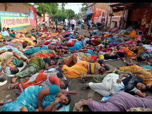 ತಮಿಳುನಾಡಿನಲ್ಲಿ ಪ್ರತಿಭಟನೆ