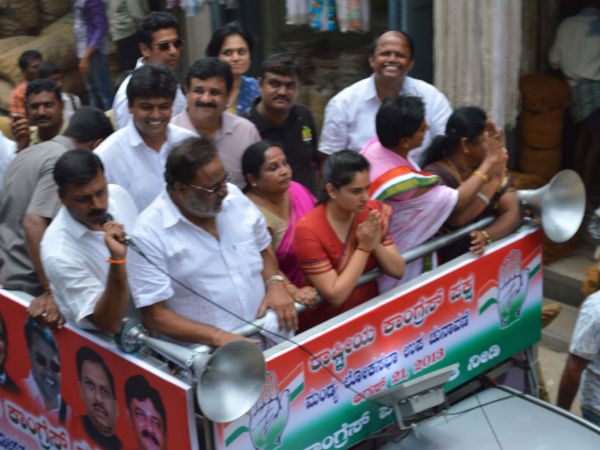 ರಮ್ಯಾ ಪರ ಪ್ರಚಾರ