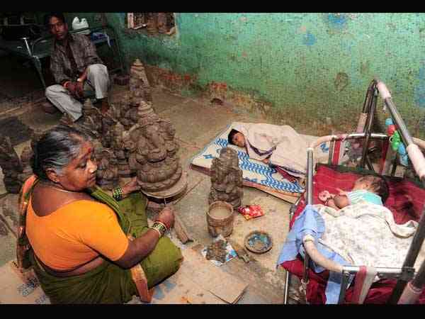 ಮಣ್ಣಿನ ಗಣಪ ಬಳಸಿ