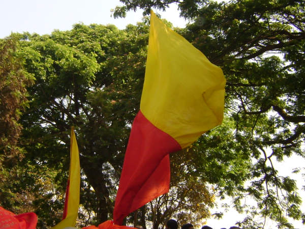 ಖಾನಾಪುರದಲ್ಲಿ ಕನ್ನಡಿಗರ ಪ್ರತಿಭಟನೆ