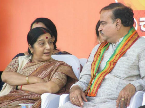 ಸುಷ್ಮಾ ಸ್ವರಾಜ್ ಅಡ್ಡಗಾಲು