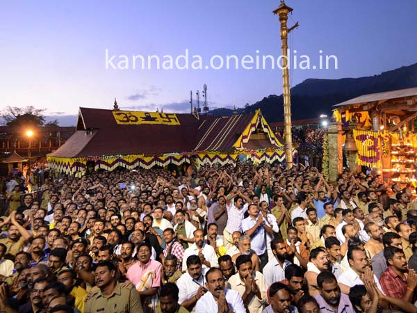 ದಟ್ಟಾರಣ್ಯದಲ್ಲಿರುವ ಶಬರಿಮಲೆ ದೇಗುಲ