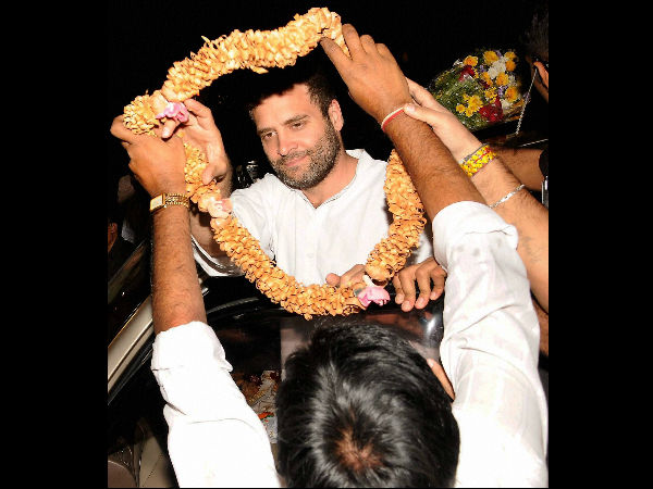 ರೋಡ್ ಶೋ ಮುಗಿಸಿ ಬಂದ ರಾಹುಲ್