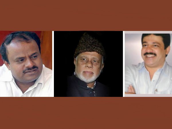 ಜಾಫರ್ ಗೆ ಸ್ವಾಗತ ಕೋರಿದ ಜಮೀರ್- ಕುಮಾರಸ್ವಾಮಿ: 