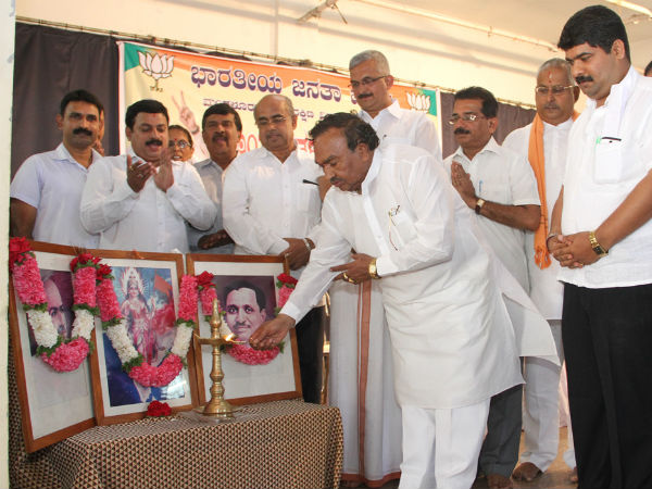 ಈಶ್ವರಪ್ಪನವರಿಂದ ಭುವನೇಶ್ವರಿಗೆ ನಮನ