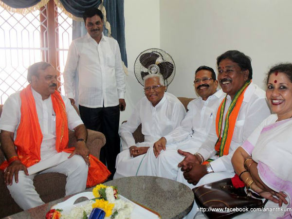 BJP MP H Ananth Kumar in Mysore