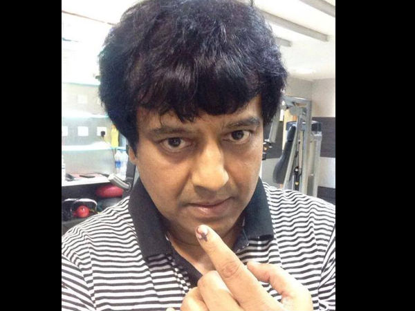 ನಟ ವಿವೇಕ್ ಮತದಾನ ಮಾಡಿದ ಚಿತ್ರ