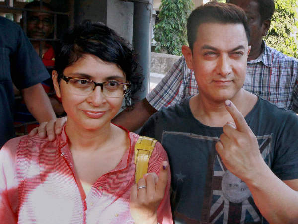 ಅಮೀರ್ ದಂಪತಿಯಿಂದ ಮತದಾನ