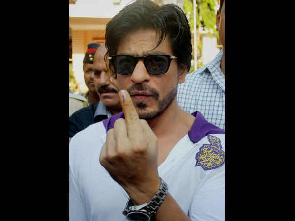 ನಟ ಶಾರುಖ್ ಖಾನ್ ರಿಂದ ಮತದಾನ