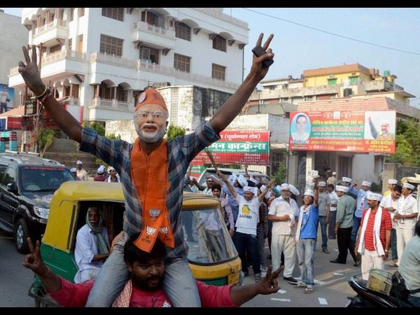 ವಾರಣಾಸಿಯಲ್ಲಿ ಬಿಜೆಪಿ ಬೆಂಬಲಿಗ
