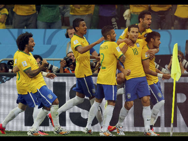 ಫೋಟೋ: ಬ್ರೆಜಿಲ್ ಆಟಗಾರರ ಸಂತಸ, ಸಂಭ್ರಮ