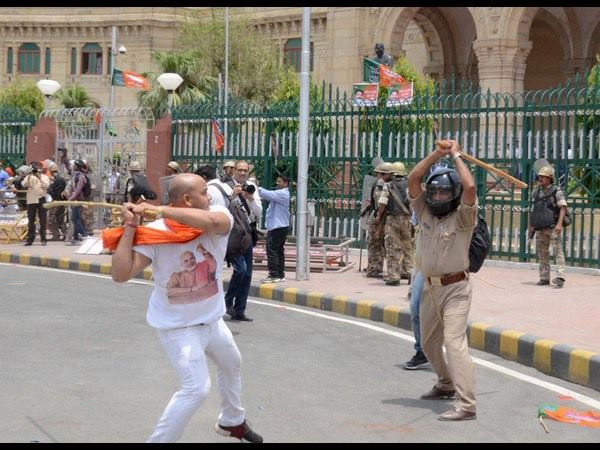 ಬಿಜೆಪಿ ಯುವ ಮೋರ್ಚಾ ಪ್ರತಿಭಟನೆ