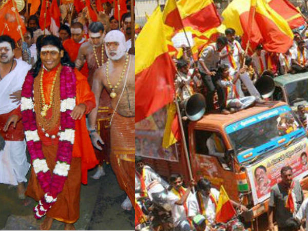 ಫ್ಲೆಕ್ಸ್ ಸುಟ್ಟುಹಾಕಿದ್ದ ಕನ್ನಡಸೇನೆ