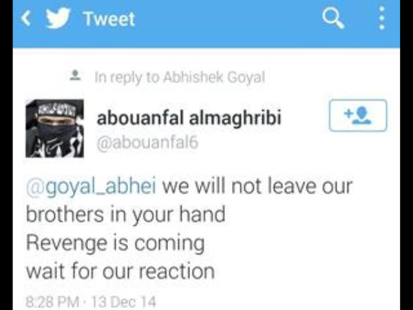 DCP Abhishek Goel receives death threat from ISIS DCP Abhishek Goel receives death threat from ISIS