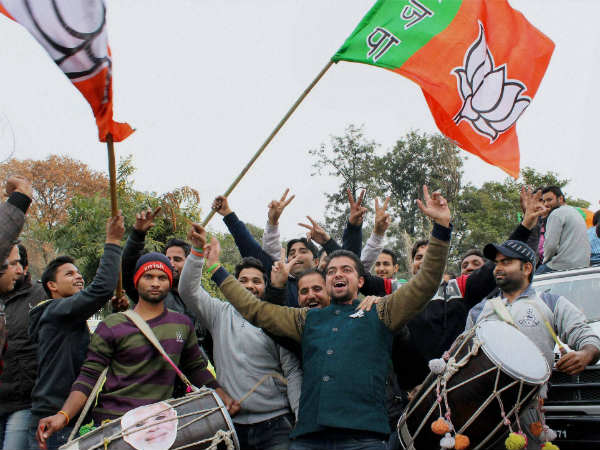 ಜಮ್ಮುವಿನಲ್ಲಿ ಕಾರ್ಯಕರ್ತರ ಸಂಭ್ರಮ