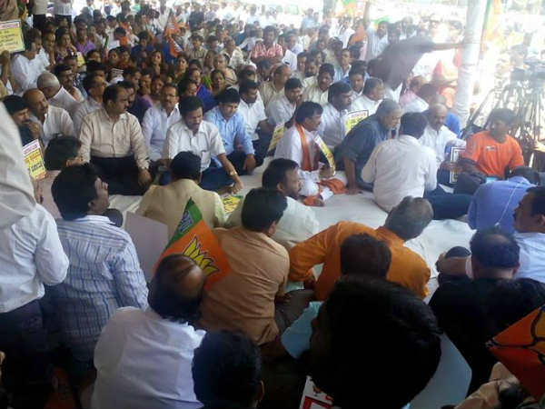 protest in bengaluru