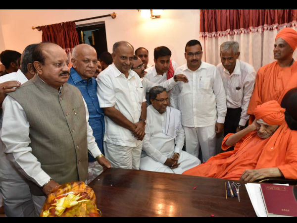 CM Siddaramaiah demands Bharat Ratna for Siddaganga Seer