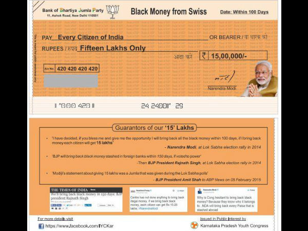 ಬಿಜೆಪಿ ನೀಡಿದ ಪೊಳ್ಳು ಭರವಸೆ: ಕಾಂಗ್ರೆಸ್ಸಿಗರು