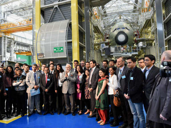 ಏರ್‌ಬಸ್‌ ನಿರ್ಮಾಣ ಕೇಂದ್ರಕ್ಕೆ ಭೇಟಿ 