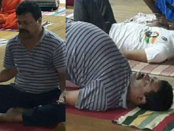 ರೇಣುಕಾಚಾರ್ಯ ಯೋಗ ಪ್ರದರ್ಶನ