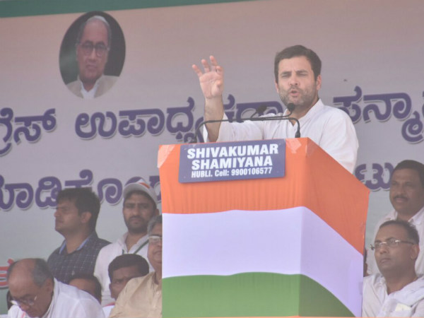 ರೈತ ಸಮಾವೇಶ ಉದ್ದೇಶಿಸಿ ಮಾತನಾಡಿದ ರಾಹುಲ್
