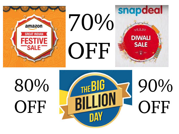 Top 30 Offers From Amazon Great Indian Festival And Snapdeal Diwali Sale Top 30 Offers From Amazon Great Indian Festival And Snapdeal Diwali Sale