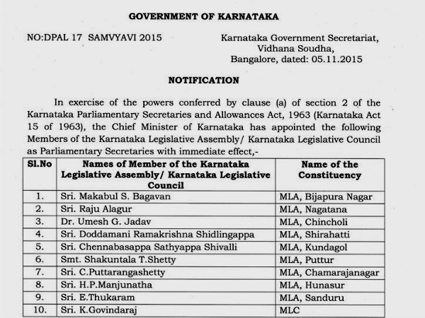 parliamentary secretaries 