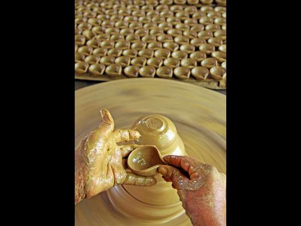 ಹಳ್ಳಿಗಾಡಿನ ಸಗಣಿ ಹಣತೆ