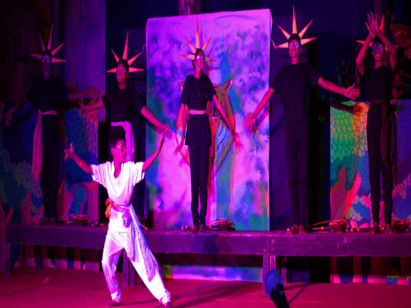 Children performed Punyakoti drama in Mysuru