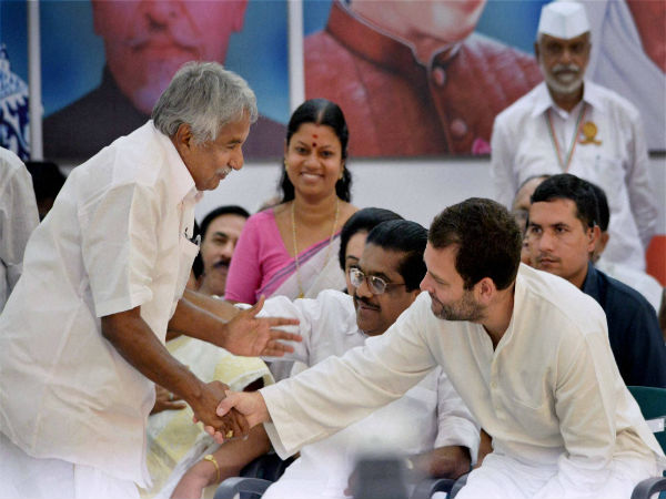 ಒಮೆನ್ ಚಾಂಡಿ ಮತ್ತು ರಾಹುಲ್ ಗಾಂಧಿ