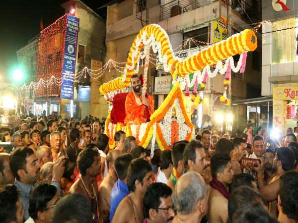 Kashi Math Seer Mangaluru Pura Pravesha was held on Feb 13 Kashi Math Seer Mangaluru Pura Pravesha was held on Feb 13