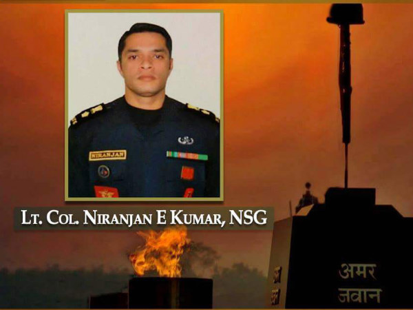 Lt Col Niranjan to get gallantry award Lt Col Niranjan to get gallantry award