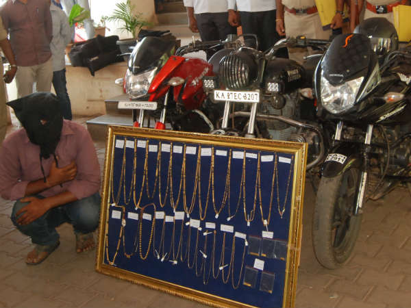 Habitual chain snatcher arrested in Hubballi