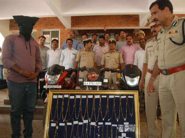 Habitual chain snatcher arrested in Hubballi