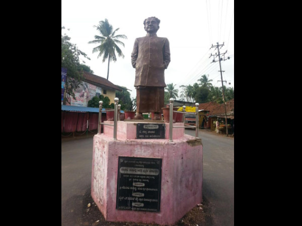 Vishwamanava Statue in Thirthahalli an insult to Kuvempu